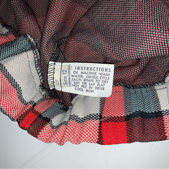 v i n t a g e :: Mod Preppy Plaid Thick Maxi Skirt Classy Tartan - Picture 8 of 13